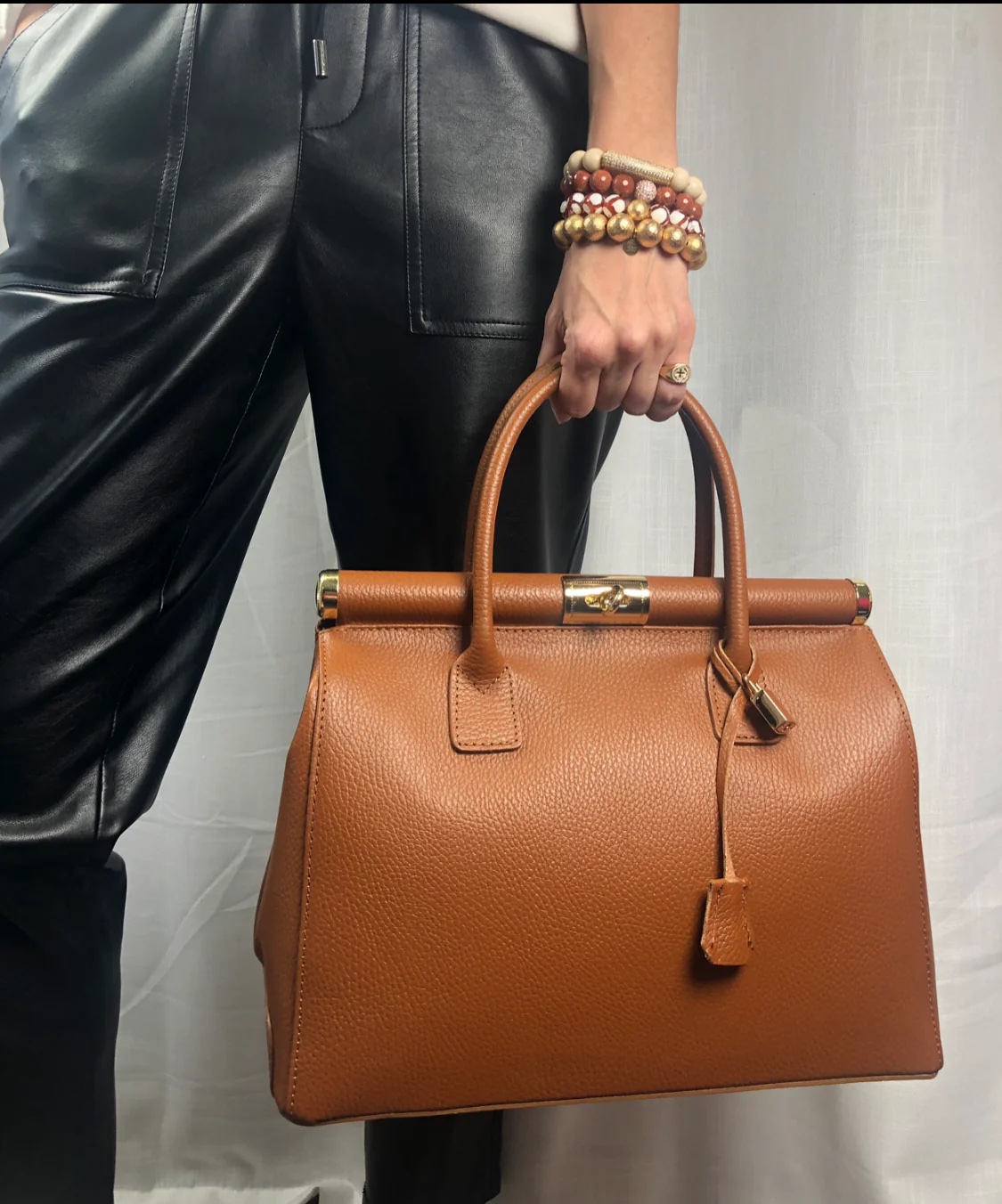 Modèle Penelope 100% cuir 🇮🇹 Camel – Image 4
