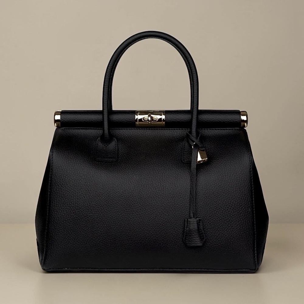 Modèle Penelope cuir de vachette Noir – Image 2