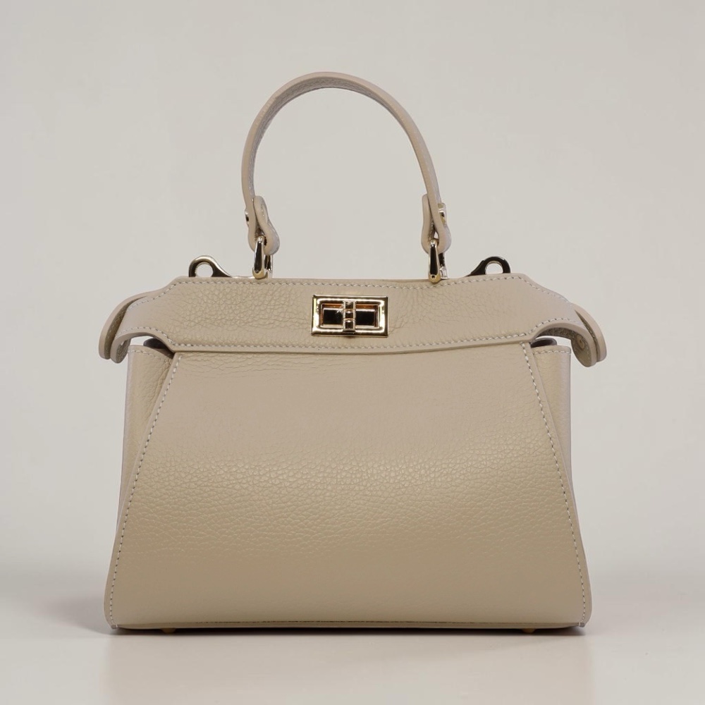 Modèle Olivia cuir véritable taupe – Image 3