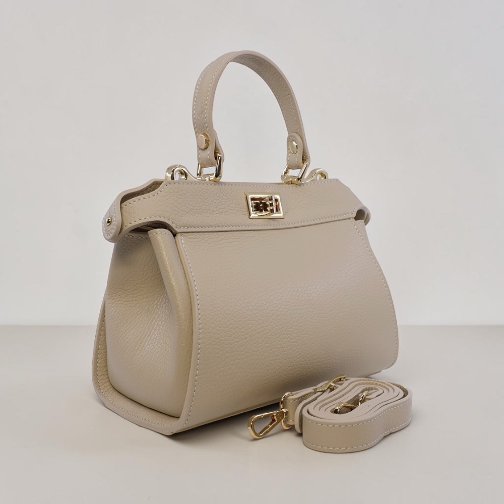 Modèle Olivia cuir véritable taupe – Image 4