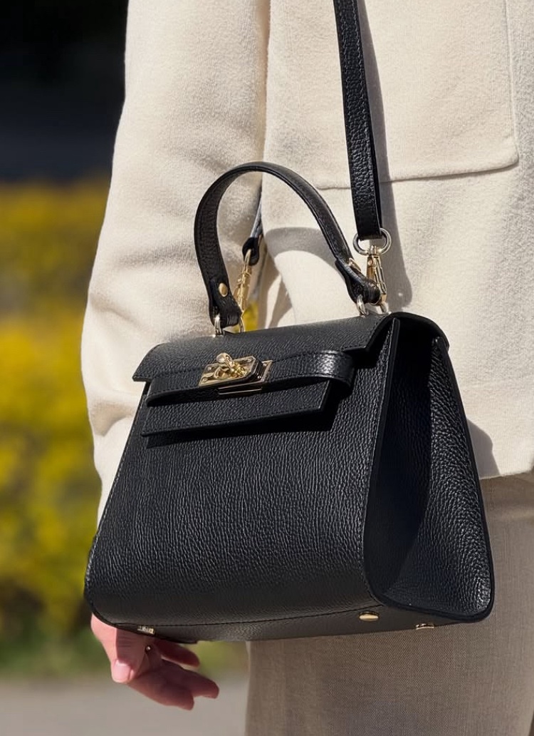 Modèle mariah Noir inspiration H en cuir de vachette 🇮🇹