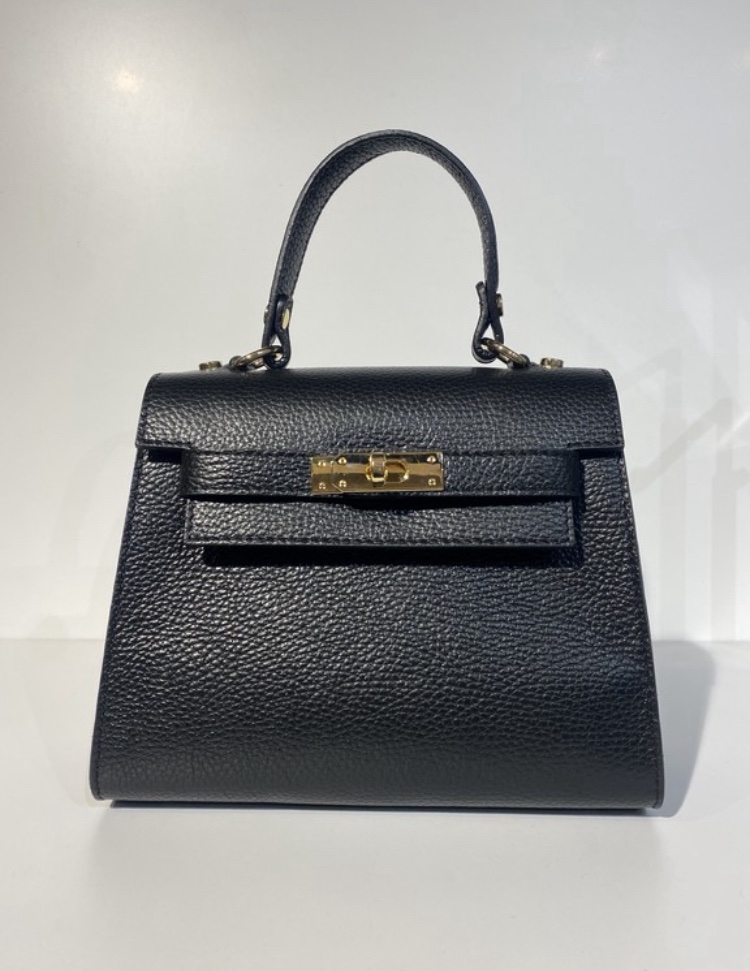 Modèle mariah Noir inspiration H en cuir de vachette 🇮🇹 – Image 4