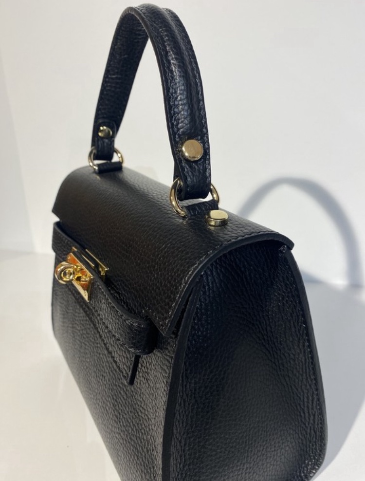 Modèle mariah Noir inspiration H en cuir de vachette 🇮🇹 – Image 6