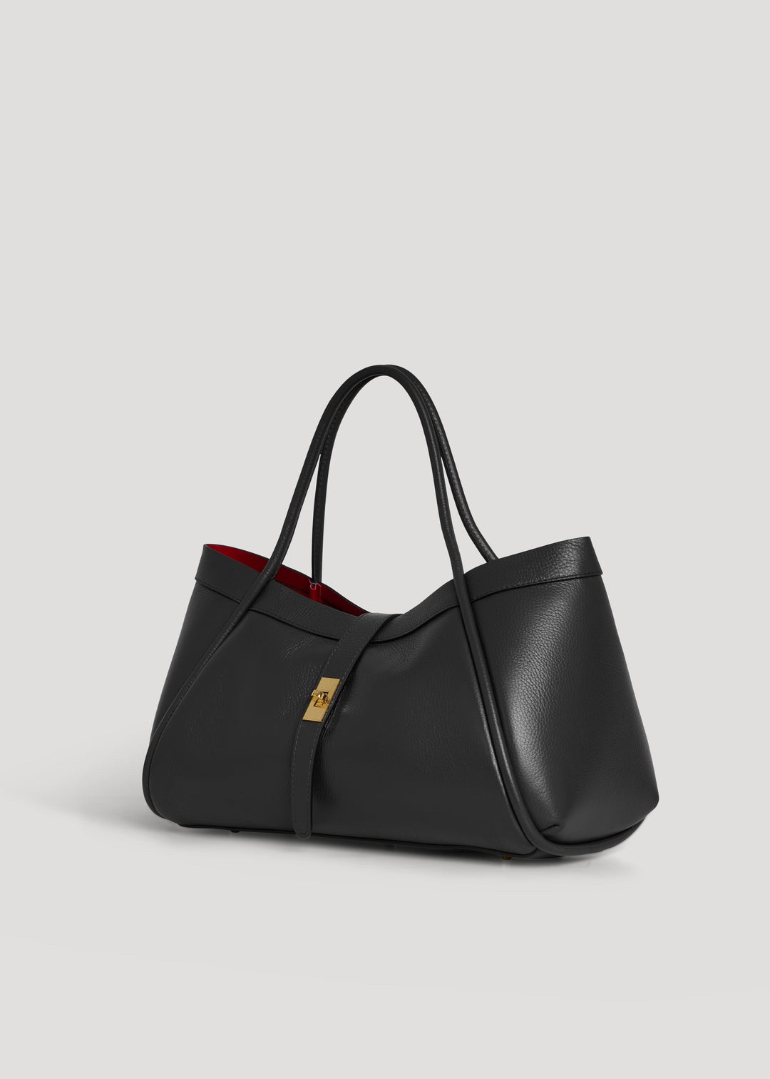 Valentina en cuir de vachette + pochette intégrée 🇮🇹 Noir – Image 4