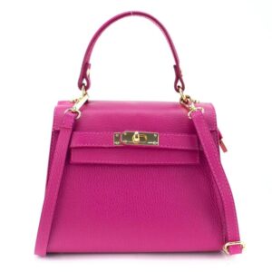 Mariah Fushia inspiration H en cuir de vachette