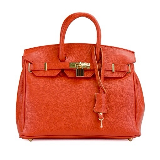 Modèle Bianca en cuir de vachette 🇮🇹 Orange – Image 2