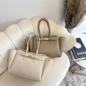 Sac Monica en cuir de vachette Taupe
