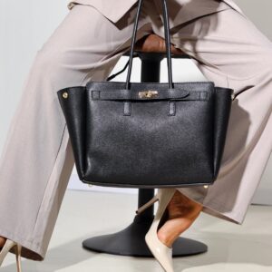 Sac Monica en cuir de vachette Noir