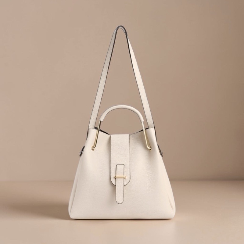 Sac alba en cuir de veau crème – Image 4